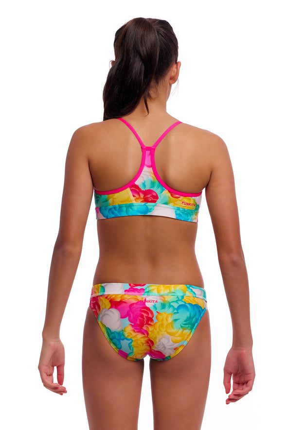 Funkita Cloudy Colours Girls Swim Crop Top