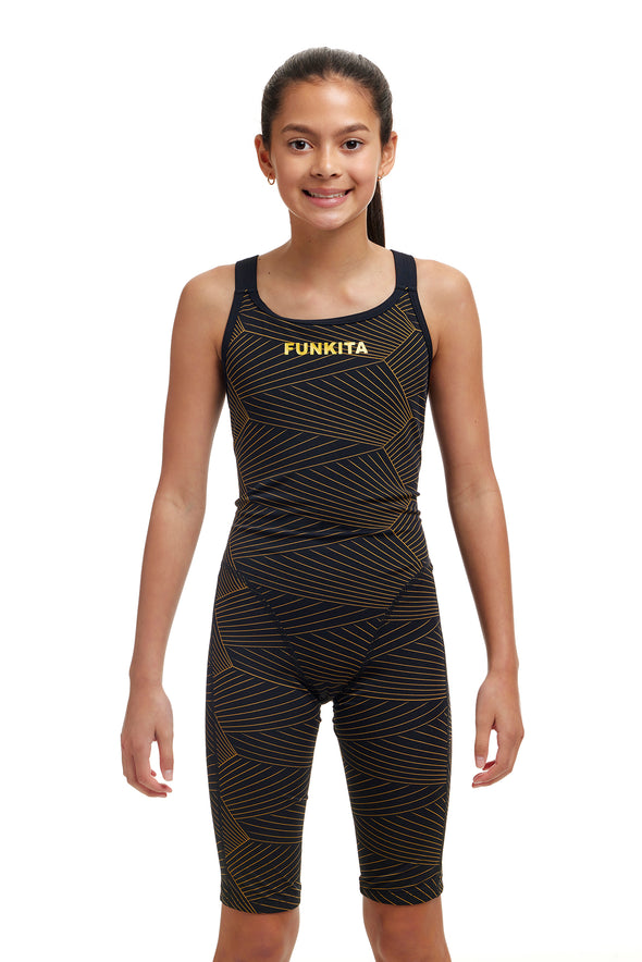 Funkita Gold Weaver Fast Legs Girls Swimsuit