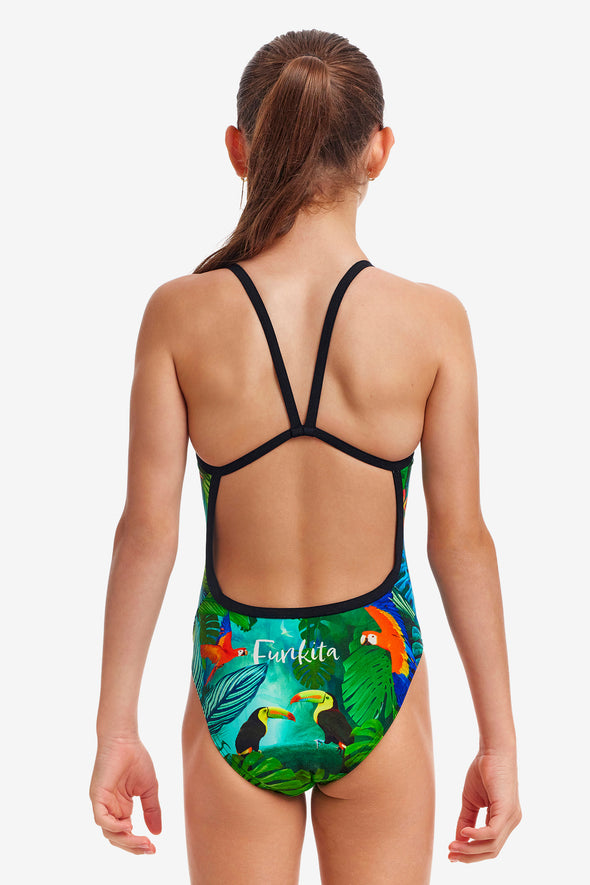 Funkita Lost Forest Girls Single Strap One Piece
