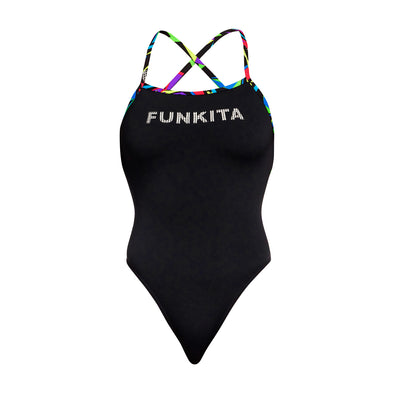 Funkita Beat it Black Strapped In Ladies One Piece