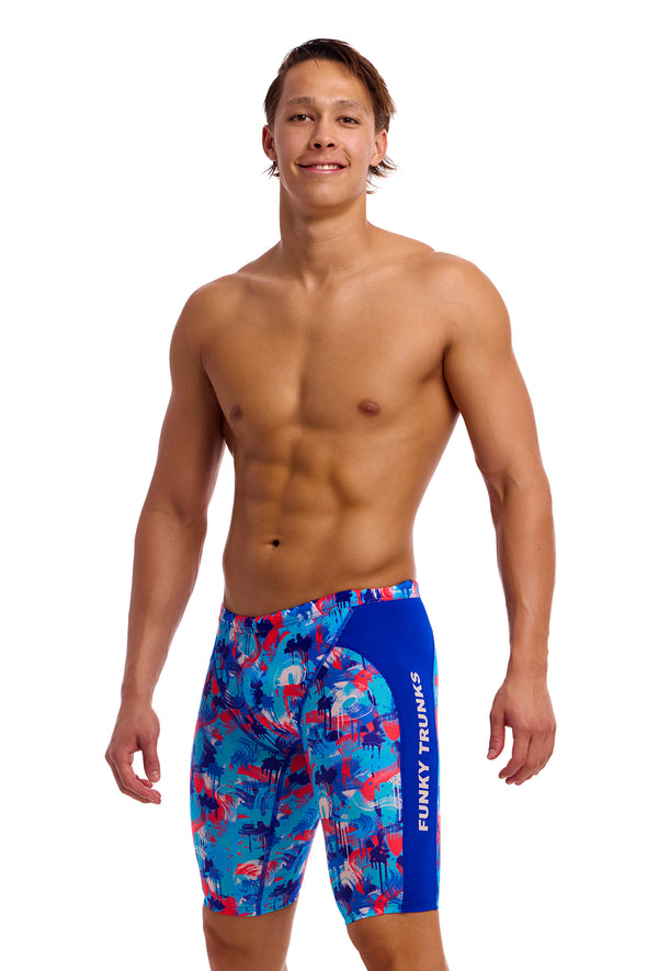 Funky Trunks Mens Messy Messy Messy Swimming Training Jammers