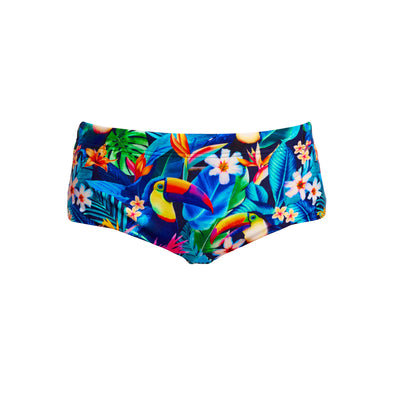 Funky Trunks Boy's Birdie Wordie Sidewinder Swim Trunks