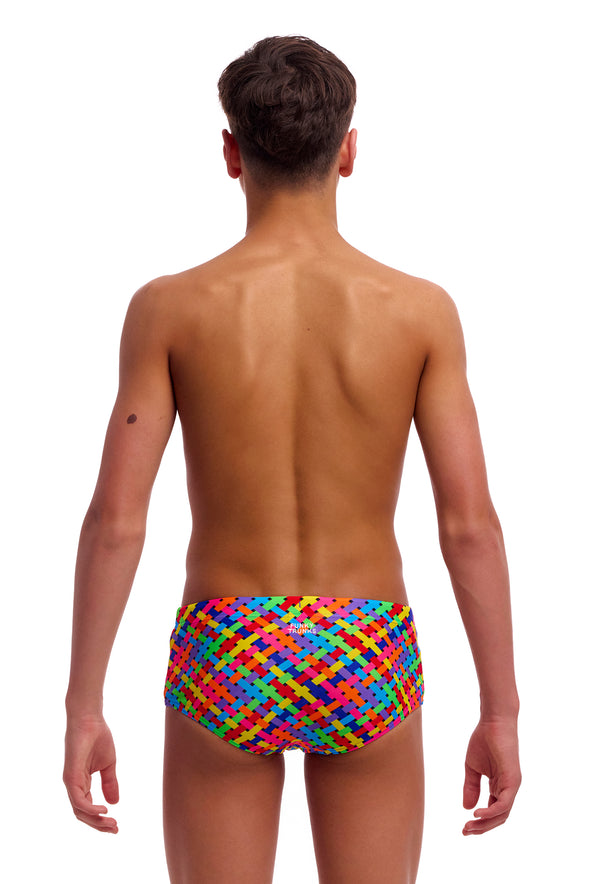 Funky Trunks Boy's Bread Basket Sidewinder Swim Trunks