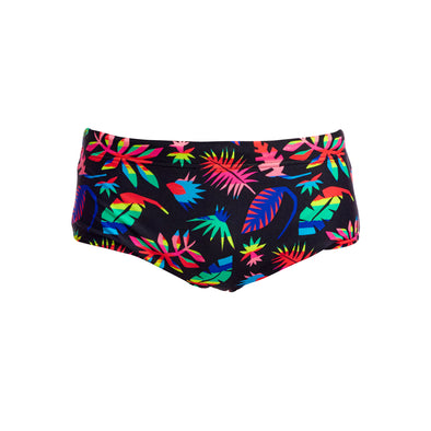 Funky Trunks Boy's Lost Leaf Sidewinder Swim Trunks