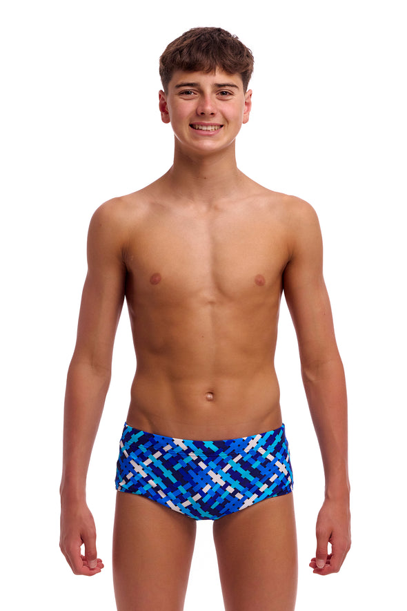 Funky Trunks Boy's Under Over Sidewinder Swim Trunks