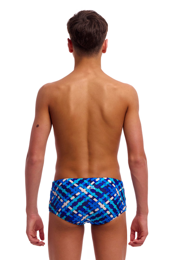 Funky Trunks Boy's Under Over Sidewinder Swim Trunks