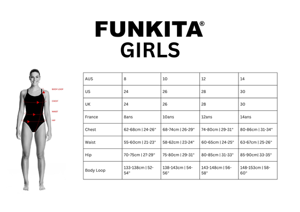 Funkita Still Black Fast Legs Girls Swimsuit