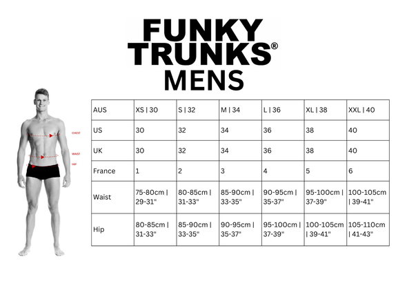 FUNKY TRUNKS Still Colour Mens Sidewinder Trunks