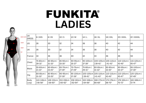 Funkita Ladies Still Black Fast Legs One Piece