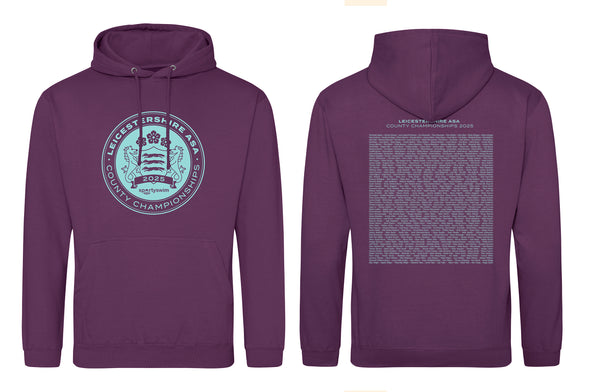 Leicestershire ASA County Championships 2025 Merchandise Hoodie - Pre Order