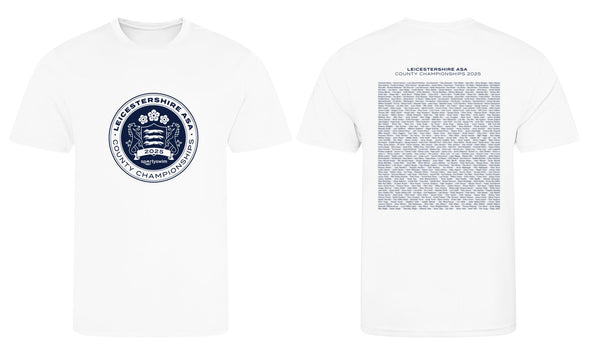 Leicestershire ASA County Championships 2025 Merchandise T-Shirt - Pre-Order