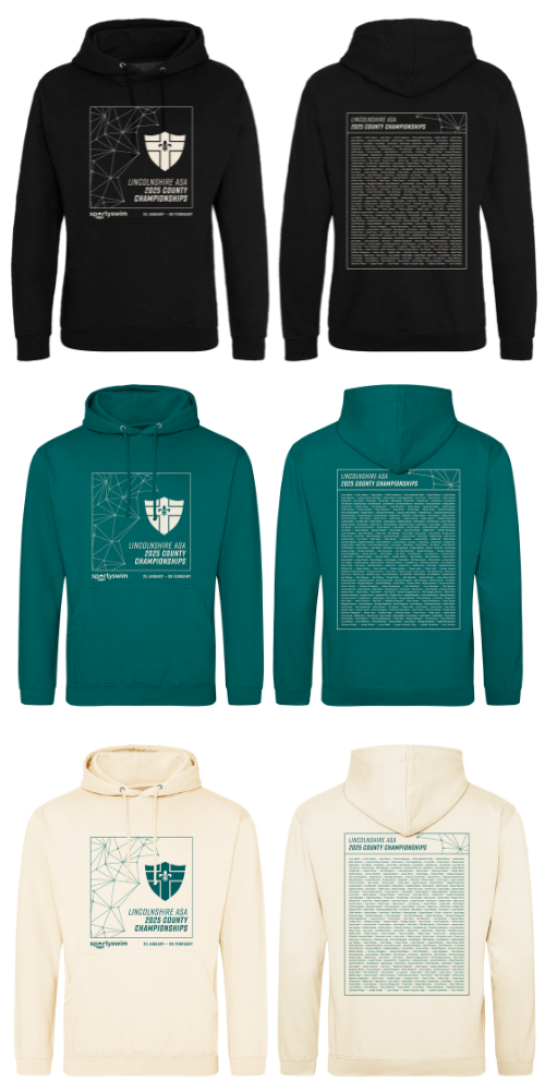 Lincolnshire ASA County Championships 2025 Merchandise Hoodie - Pre-Order