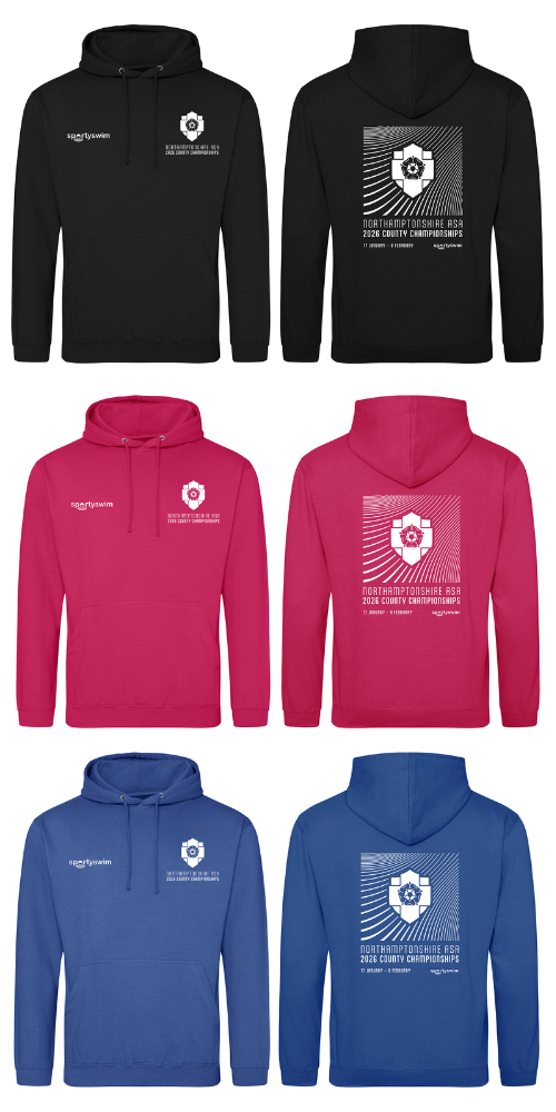 Northamptonshire ASA County Championships 2026 Merchandise Hoodie - Pre Order