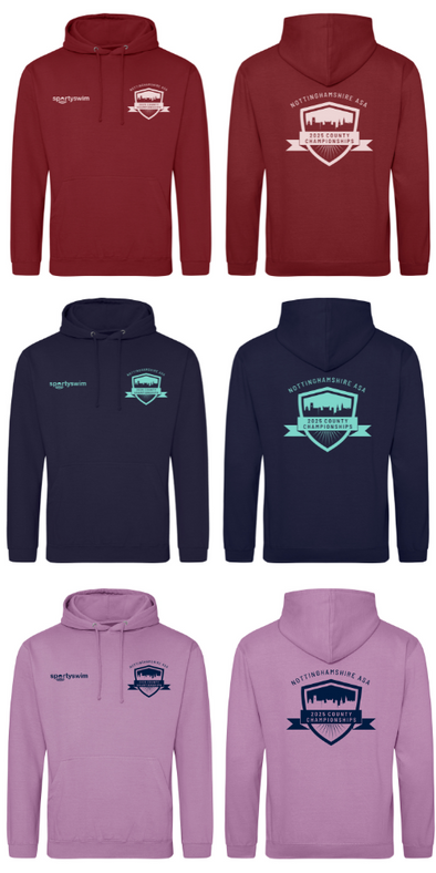 Nottinghamshire ASA County Championships 2025 Merchandise Hoodie - Pre Order