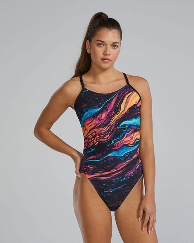 TYR Women's Durafast Elite Cutoutfit Swimsuit - Magmata