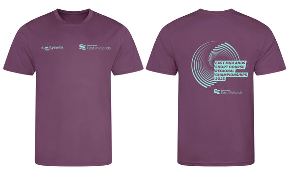 Swim England East Midland Short Course Regionals 2023 Merchandise T-Shirt