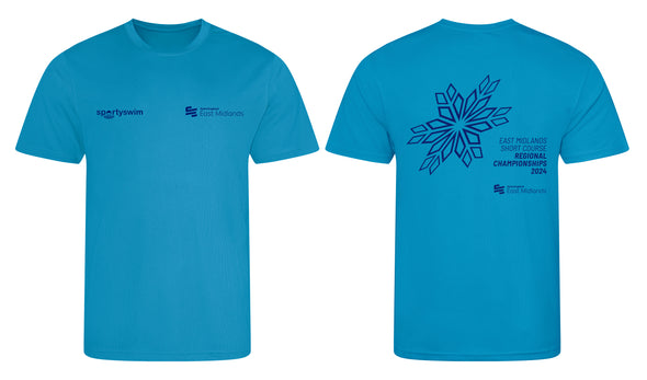 Swim England East Midland Short Course Regionals 2024 Merchandise T-Shirt