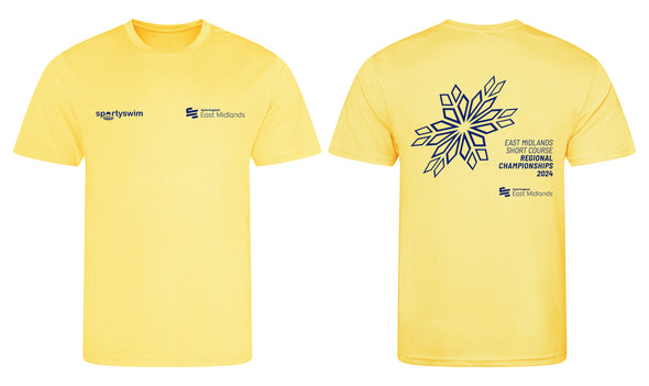 Swim England East Midland Short Course Regionals 2024 Merchandise T-Shirt