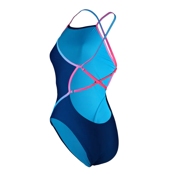 Aqua Sphere Essentials Adjustable Diamond Back Suits- Navy/Pink