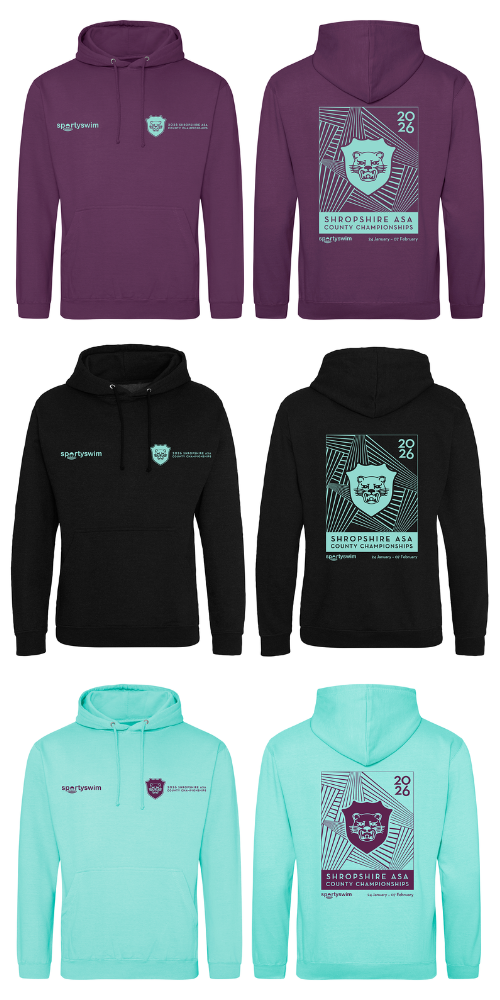 Shropshire ASA County Championships 2026 Merchandise Hoodie - Pre Order