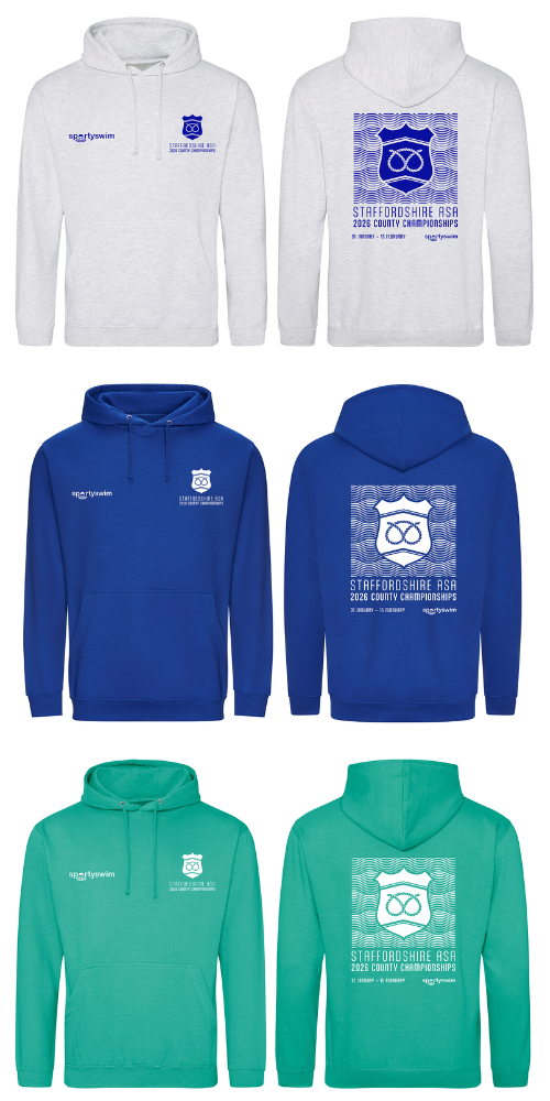 Staffordshire ASA County Championships 2026 Merchandise Hoodie - Pre Order