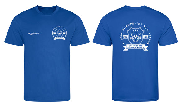 Shropshire ASA County Championships 2025 Merchandise T-Shirt - Pre-Order