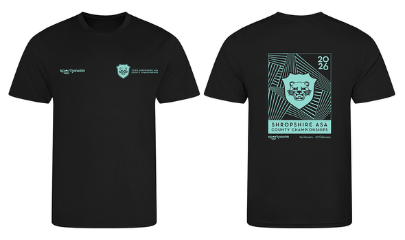 Shropshire ASA County Championships 2026 Merchandise T-Shirt - Pre Order