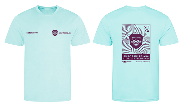 Shropshire ASA County Championships 2026 Merchandise T-Shirt - Pre Order