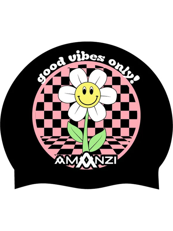 Amanzi Good Vibes Only Swim Cap