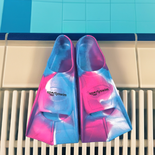 SportySwim Tie Dye Silicone Training Fins