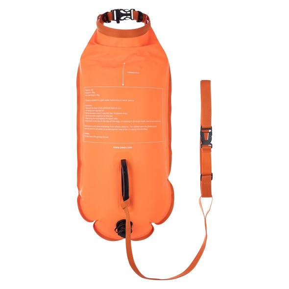 Zone3 Swim Safety Buoy and Dry Bag with LED Light - 28L