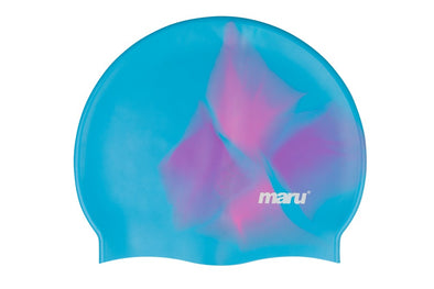 Maru Tie Dye Silicone Swimming Caps