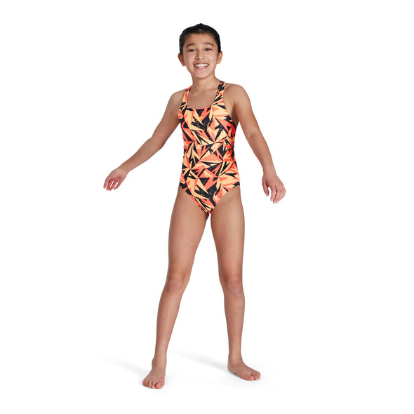 Speedo Hyperboom Girls Junior Allover Medalist Swimsuit