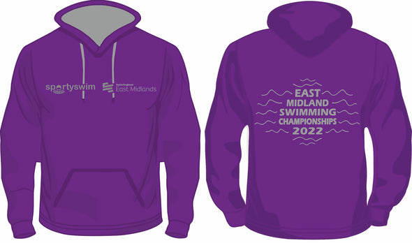 Swim England East Midland Long Course Regionals 2022 Merchandise Hoodie