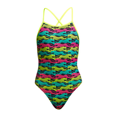 Funkita Speed Cheat Strapped In Girls One Piece