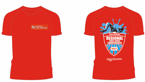 Swim England East Midland Short Course Regionals 2021 Merchandise T-Shirt