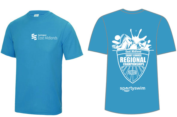 Swim England East Midland Short Course Regionals 2022 Merchandise T-Shirt