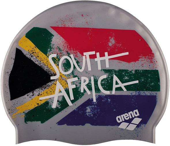 Arena Print 2 Flag Silicone Swimming Caps. Multiple Countries