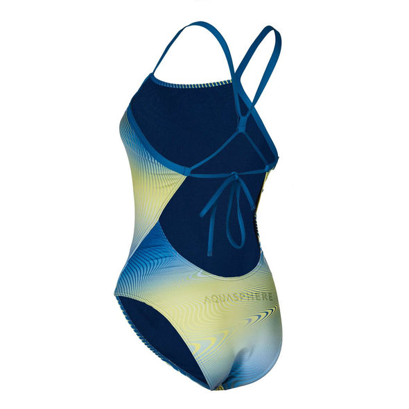 Aqua Sphere Essentials Tie-Back Suits- Blue/Yellow